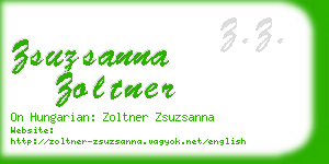 zsuzsanna zoltner business card